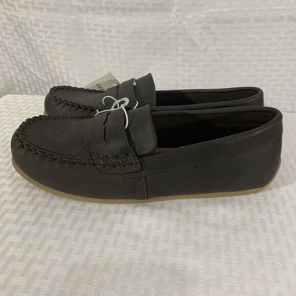 Cat & Jack Brown Loafers Samuel Size 6 Boys Girls Slip On - Picture 1 of 6